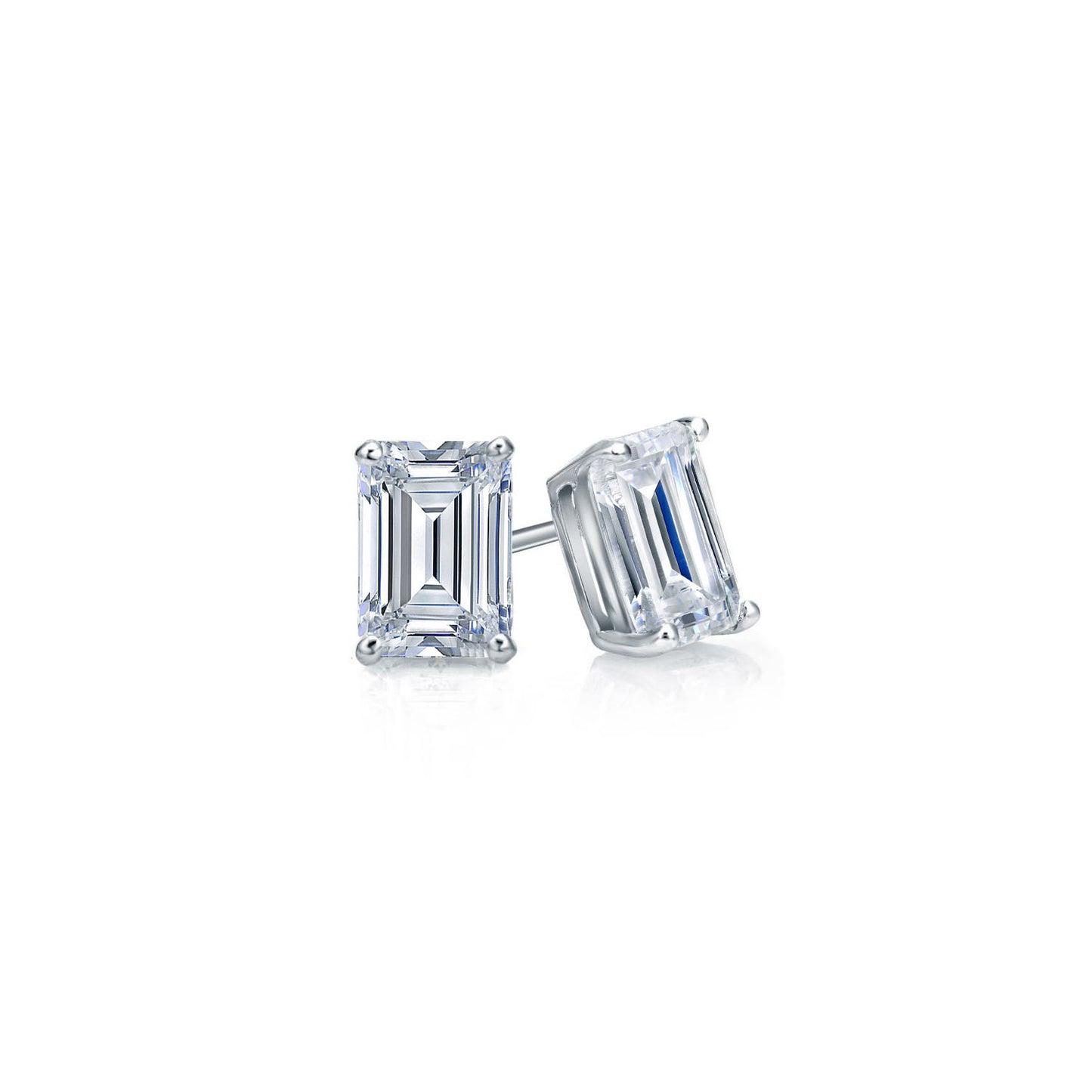 Emerald Cut Studs