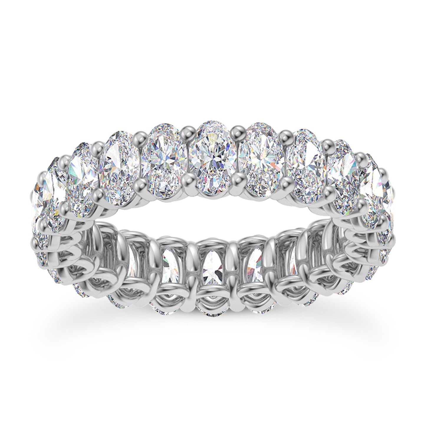 Oval Cut Eternity Band