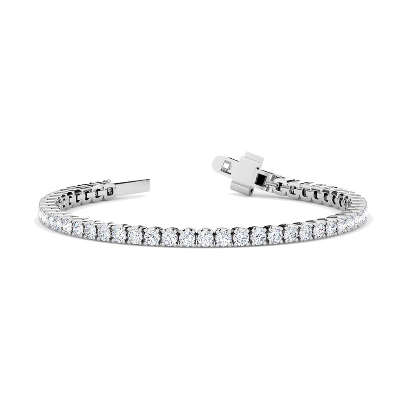 Round Cut Tennis Bracelet