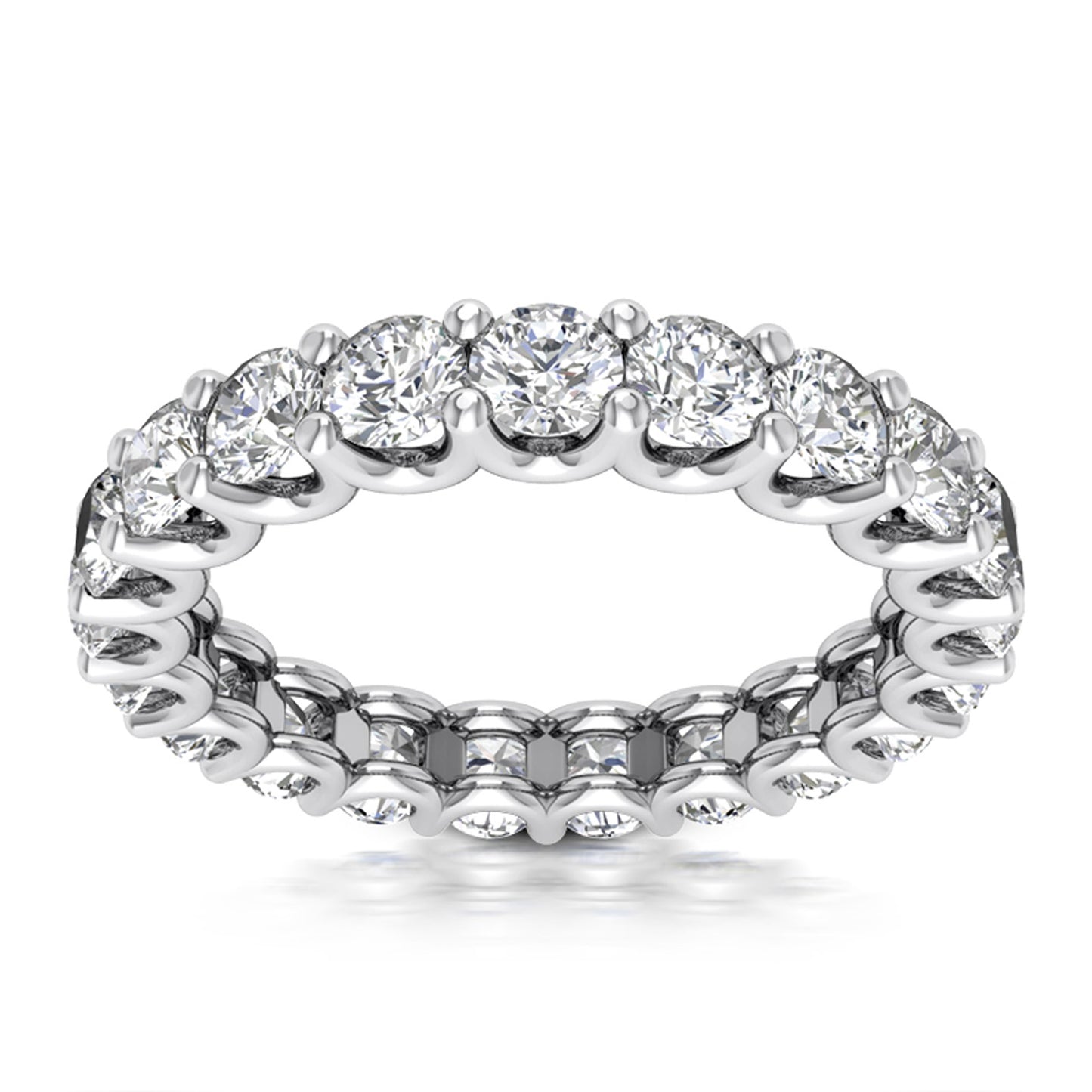 Round Cut Eternity Band